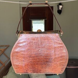 Brown Leather Strap Handbag